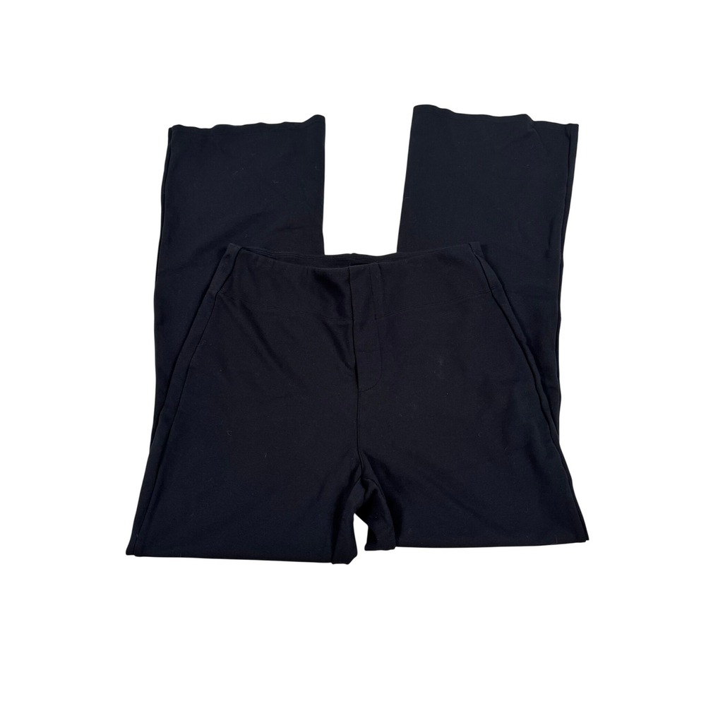 Halara Black Flare Leg Yoga Pants High Waisted Back Pockets Medium 02728013